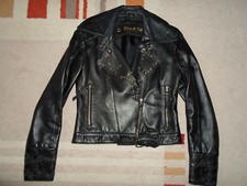 Lederjacke Schwarz von