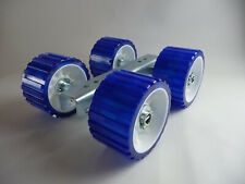 4er Slipwagen inkl. Wippe Sliprollen Bootsauflage Kielrolle Rolle aus Polyvinyl