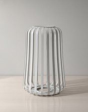 ELAMBIA Design Windlicht Weiß