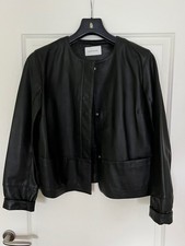 edle lederjacke damen schwarz