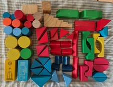 ca. 4,1 kg farbige Bauklötze