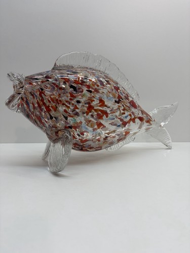 Großer glasfisch glasskulptur - großer,