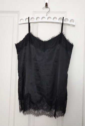 Damen satin top 36 38 - top, gr.