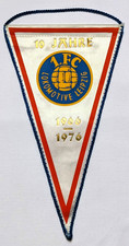 *RAR* Orig. Wimpel 1.FC Lok Leipzig 10 Jahre 1976 Pennant DDR Fußball Oberliga