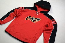 NHL Calgary Flames Pullover Sweater Shirt Kapuze Jumper Reebok Canada L 14-16