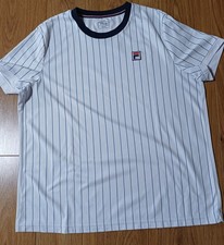FILA STRIPES TENNIS POLOSHIRT XXL WEISS