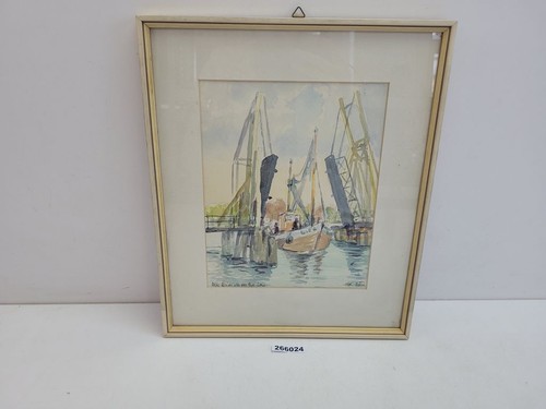 Malerei aquarell alte brücke - malerei,