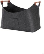 Großer Kaminholzkorb aus Filz