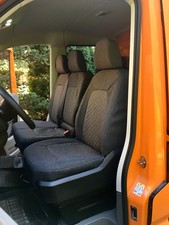 Sitzbezüge VW Crafter Doka 7-Sitzer Sitzbank | Original Polsterung Grau | Neu