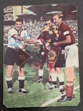 Fritz Walter Autogramm auf Heinerle Sammelbild, DFB,1. FC Kaiserslautern,WM 1954