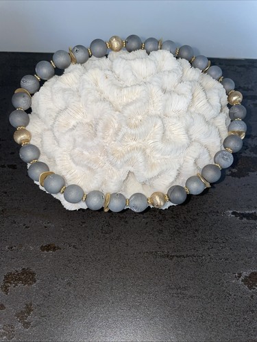 Drusenachat achat grau kette - grau,