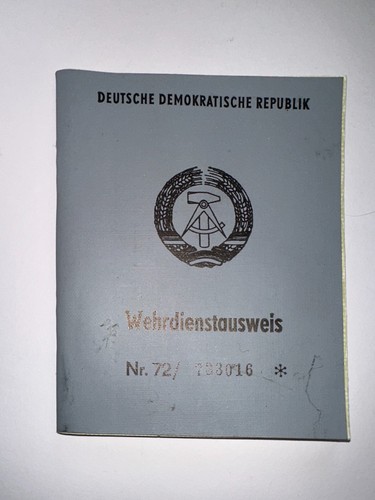 Nva wehrdienstausweis blanko - ,