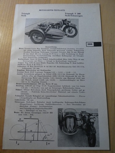 Triumph 500 steib mk - 500,