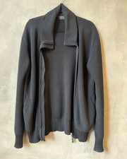 Prada Wool Black Zip‐Up