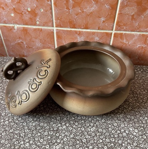 Vintage keramik gebäckdose - keramik,