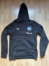 UMBRO FC SCHALKE 04 S04 HOODIE KAPUZENPULLOVER Gr. M Schwarz Spielerversion