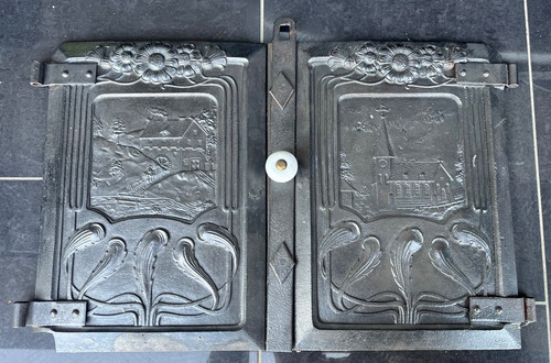 Antik eisenguss doppeltür - antik,