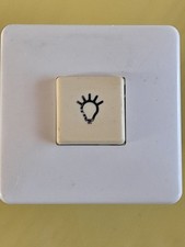 Busch Jäger Unterputz Taster Klingel Licht Schließer  alt Vintage