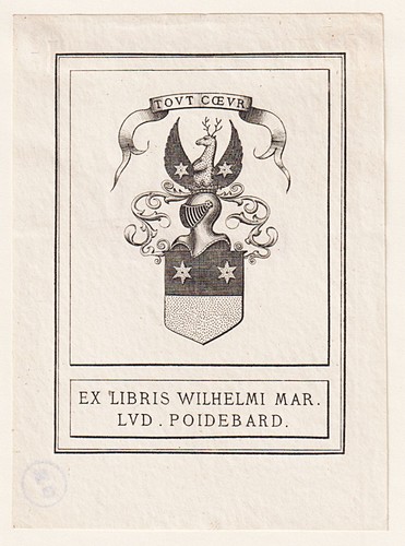 Exlibris william poidebard - exlibris,