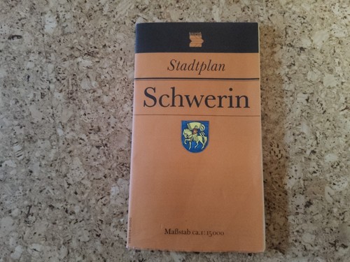 Stadtplan schwerin ddr veb - schwerin, (ddr,