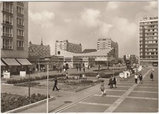 Foto AK DDR Leipzig 1971 ! Sachsenplatz mit Centrum - Versandhaus !