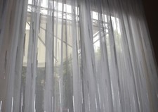 NEU Moderne & Hochwertige Gardine VOILE Bleiband Faltenband 1:2,5 MAßANFERTIGUNG