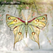 Sonnenfänger zum Aufhängen rund Fensterbild Schmetterling, 2D, Acryl 20 cm