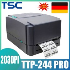 TSC TTP-244 PRO USB-Desktop-Thermotransferdrucker für Etiketten Barcodes 203 dpi