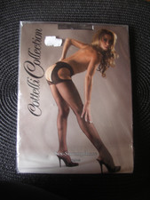 Sex-Strumpfhose ouvert schwarz  Nylons offen Gr. L/XL