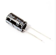 2x Elko radial 2200µF ( 2200uF ) 10V 105°C Elektrolytkondensator