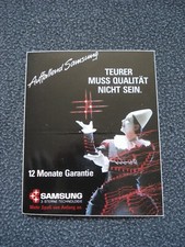 Samsung - Alter Aufkleber - 3 Stück - Auffallend SAMSUNG - 3 Sterne Technonolgie