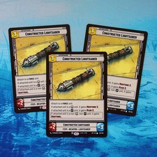 3x Constructed Lightsaber LOF Legends Of The Force SWU 261 Saber Item Legendary