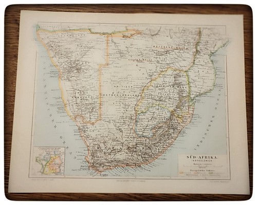 Antike landkarte süd afrika - landkarte, süd-afrika