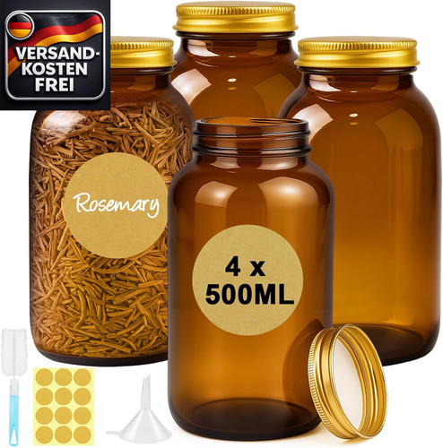 Vorratsglas set 4x500ml - set,