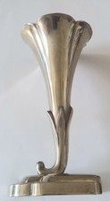 Schöne Antike Versilberte Vase,Trompetenvase,punziert. 15 Cm