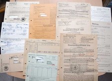 Alte Dokumente Faltbriefe