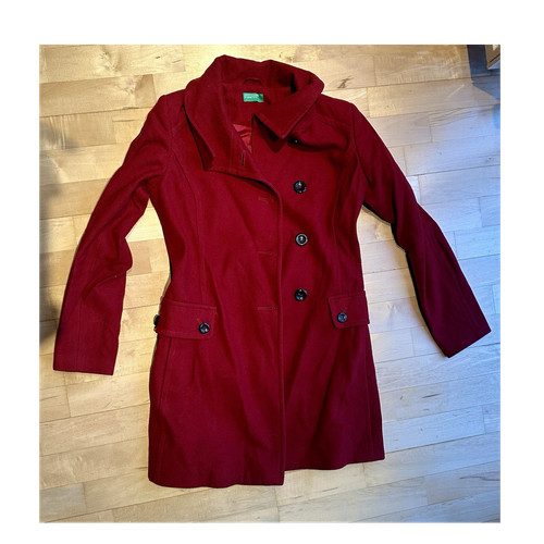 Benetton damen mantel rot - benetton,