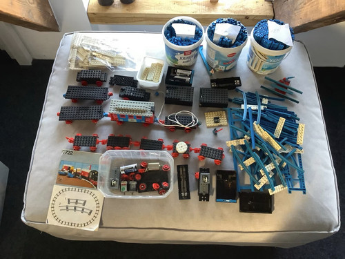 Lego trains steam cargo train - lego,