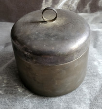 alte schlichte versilberte Dose