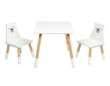 LIVARNO LIVING® Kinder Sitzgruppe weiß 3-teilig Kindermöbel Tisch Stühle