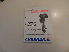 1989 Werkstatthandbuch Johnson Evinrude Außenborder Colt Junior 3 4 5 6 6.5 8 PS
