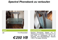 Spectral TV und Hifi Bank