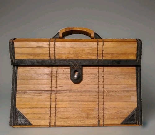 Ordnertasche holz und leder - holz,