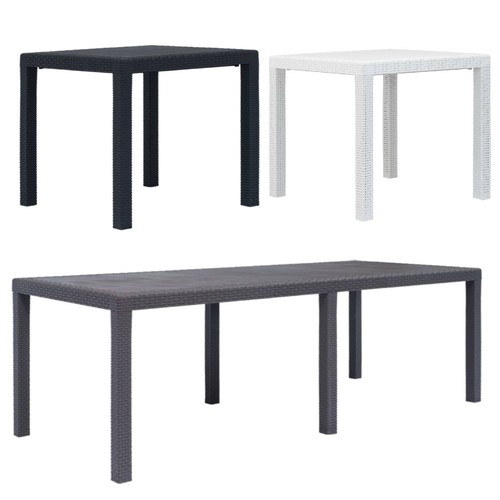 Gartentisch kunststoff rattan - gartentisch,