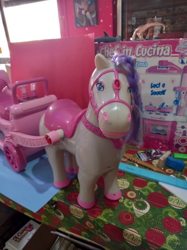 Mini pony mit kutsche - pony,