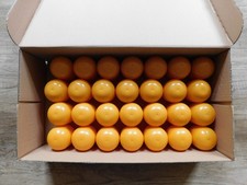 28 Maxi-Ü-Ei-Kapseln, leer, orange, 8,0 cm hoch, zum Basteln, Tombola,...