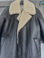 Aviator shearling jacke - shearling,