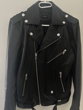Diesel Lederjacke Biker Black Gold 