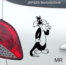 Autoaufkleber Kater Sylvester Aufkleber 20cm S33 - Farbwahl für Auto / Wand