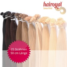 Hairoyal ® Luxus Extensions - Russisches Echthaar glatt 50 cm - Remy-Echthaar